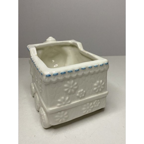 Vintage Train Baby Planter Nursery Baby Shower Succulent Bunny Plant - Picture 3 of 13